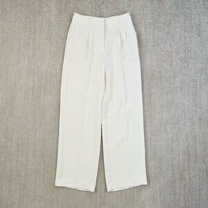 Aritzia Wilfred The Effortless Pant Wide Leg High Rise Pleated Trousers Pants 6